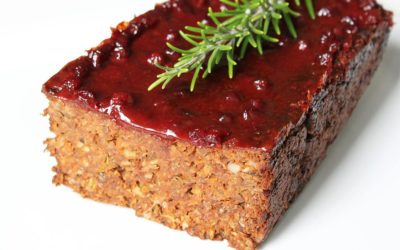 Lentil-Rice Loaf with BBQ Sauce