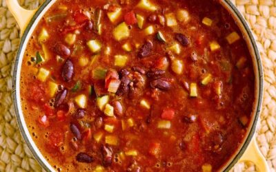 Plant-Based Tailgate Chili for your Home-Based Meals